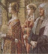 Domenico Ghirlandaio stories of St john the Baptist the Visitation Botticelli